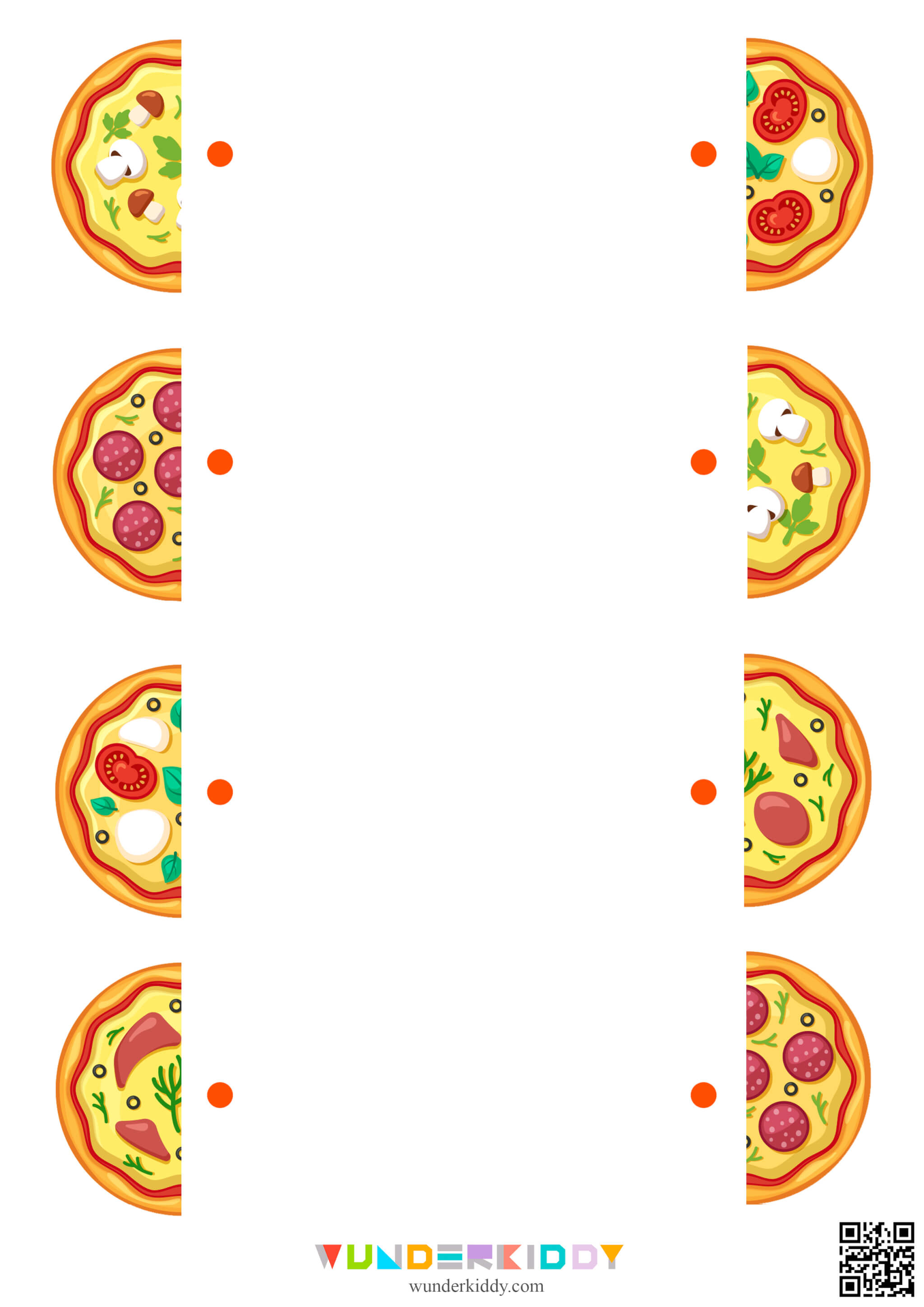 Pizza Halves Activity for Kids - Image 2