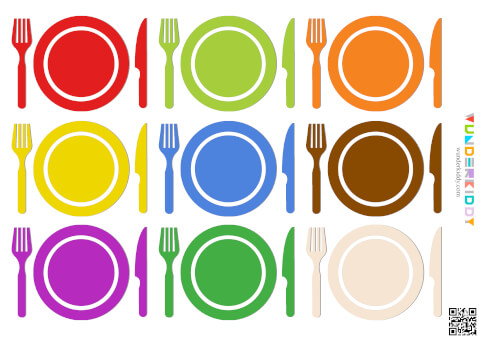 Plate and Food Color Matching Activity - Image 2