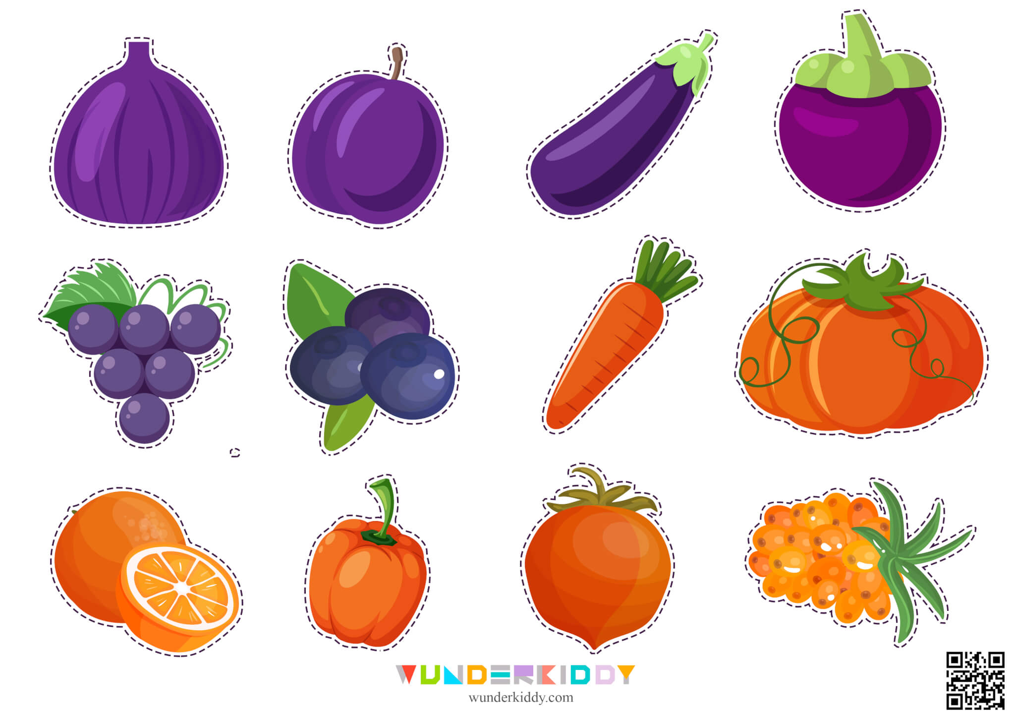 Игра «Тарелки с овощами и фруктами» - Изображение 4