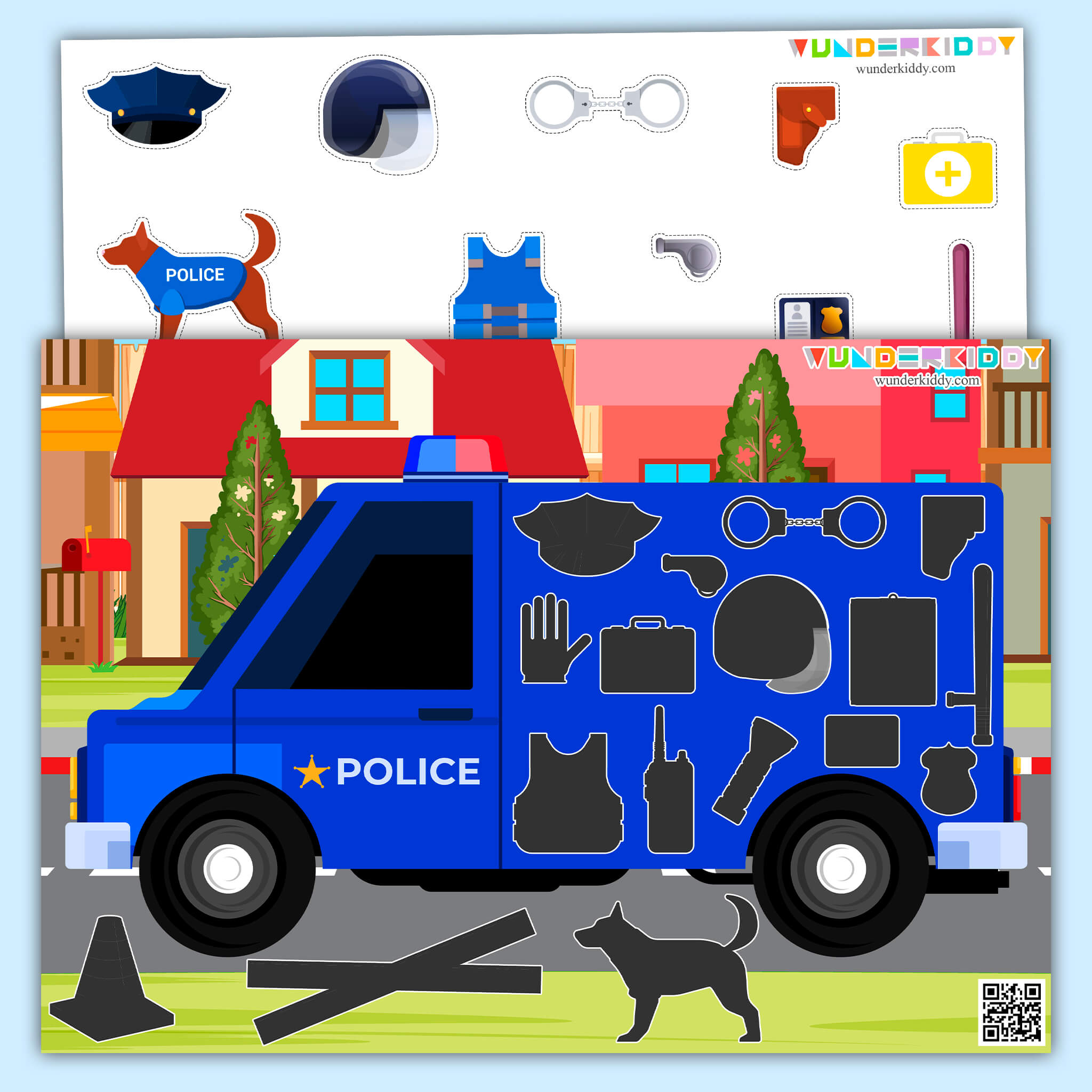 Гра «Поліція та їх речі» для дітей 3-4 років