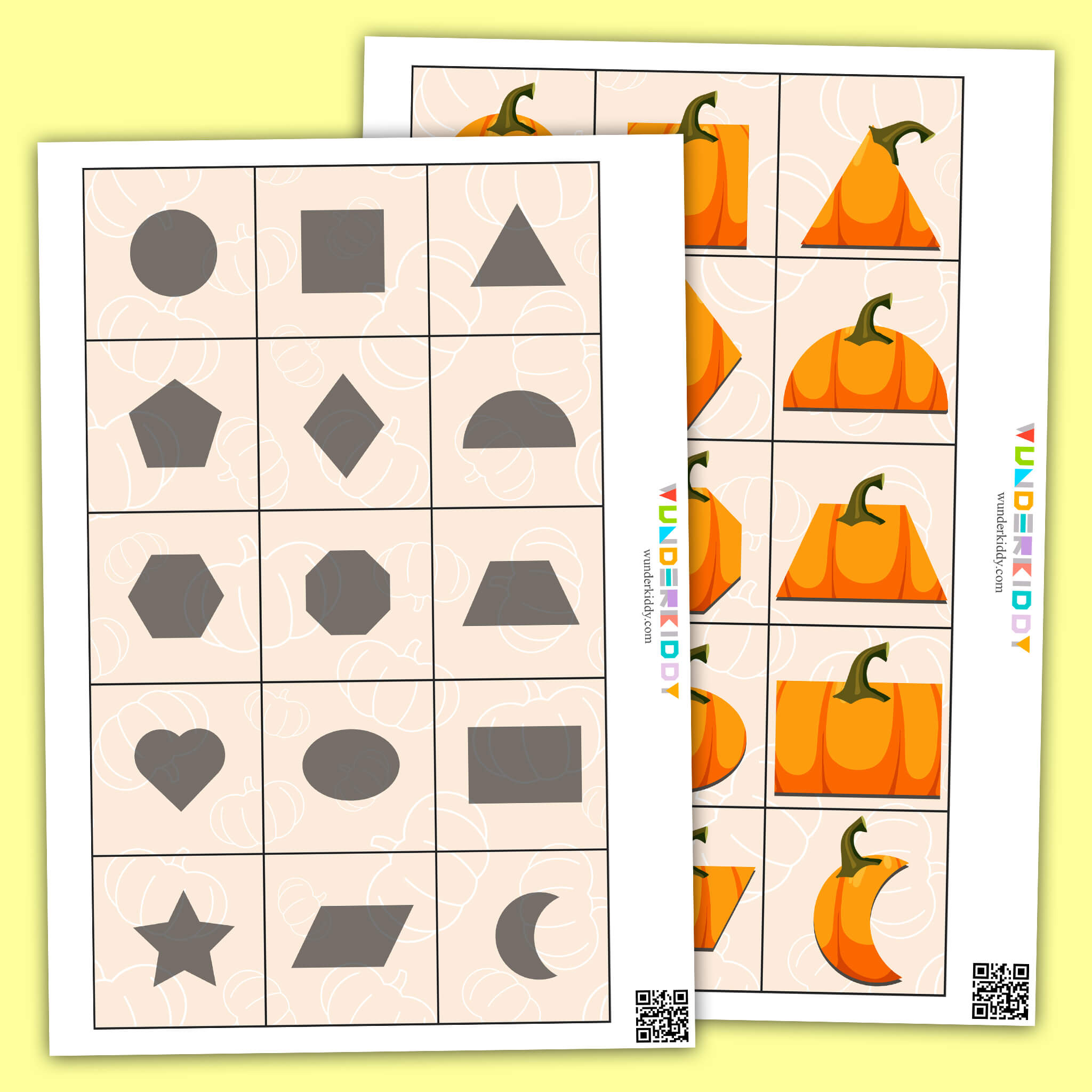 Pumpkin Shape Matching Game