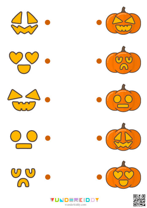 Halloween Pumpkin Emotion Matching - Image 3