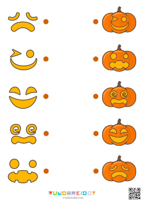 Halloween Pumpkin Emotion Matching - Image 5