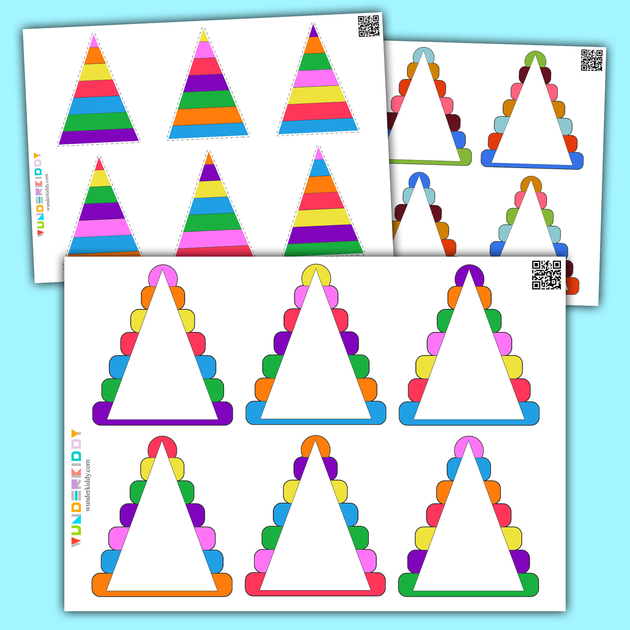Pyramid Toy Cut and Paste Activity