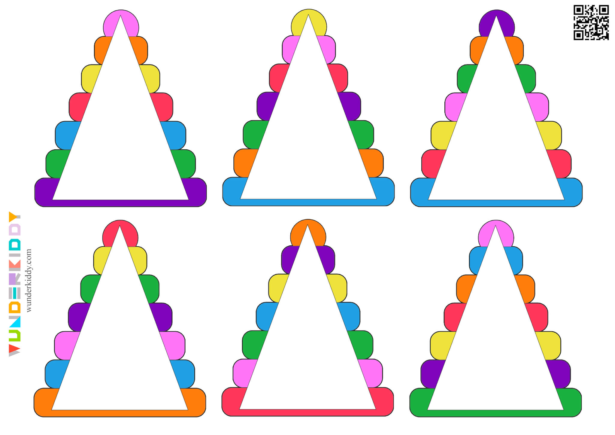 Pyramid Toy Cut and Paste Activity - Image 2