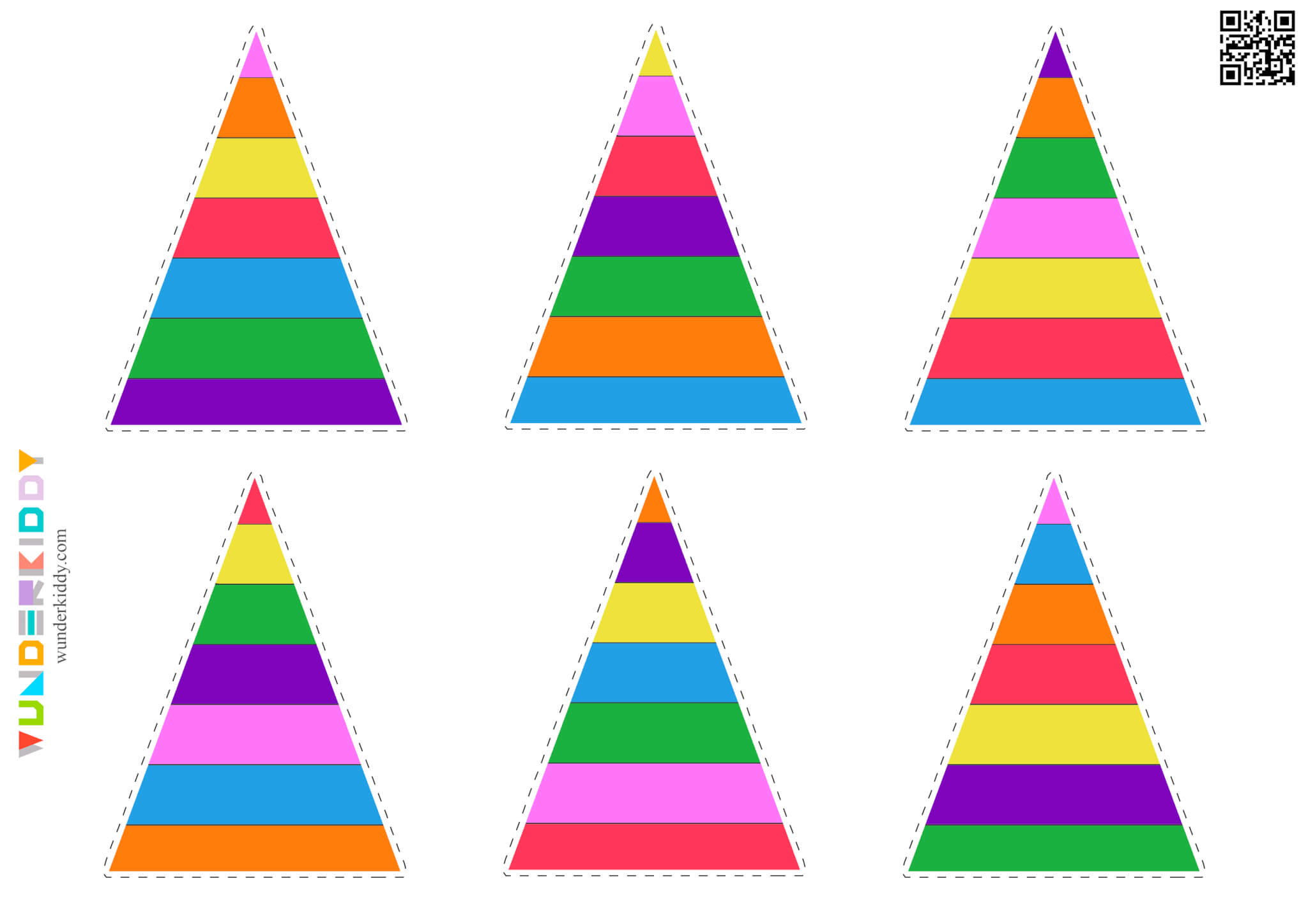 Pyramid Toy Cut and Paste Activity - Image 3