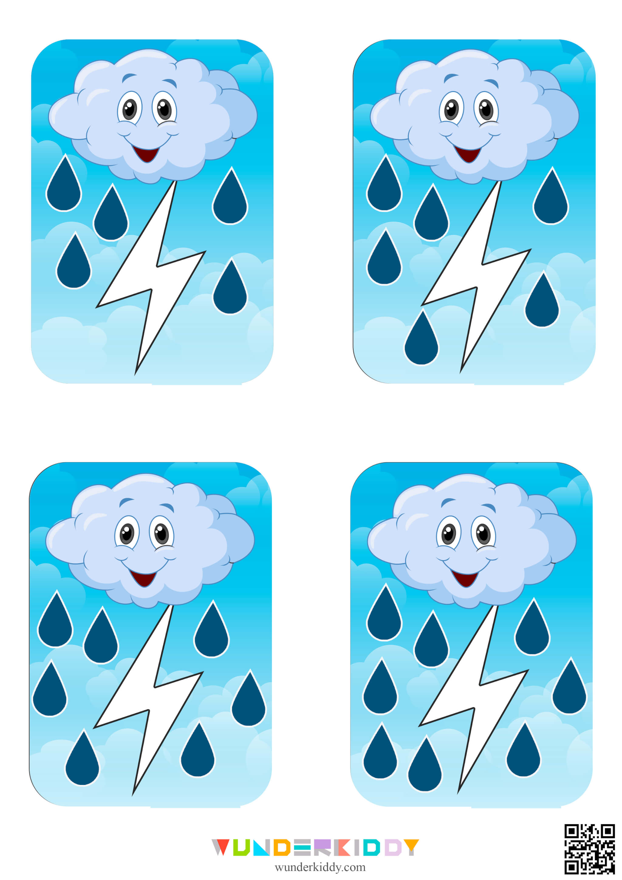 Rain and Lightning Math Activity - Image 3