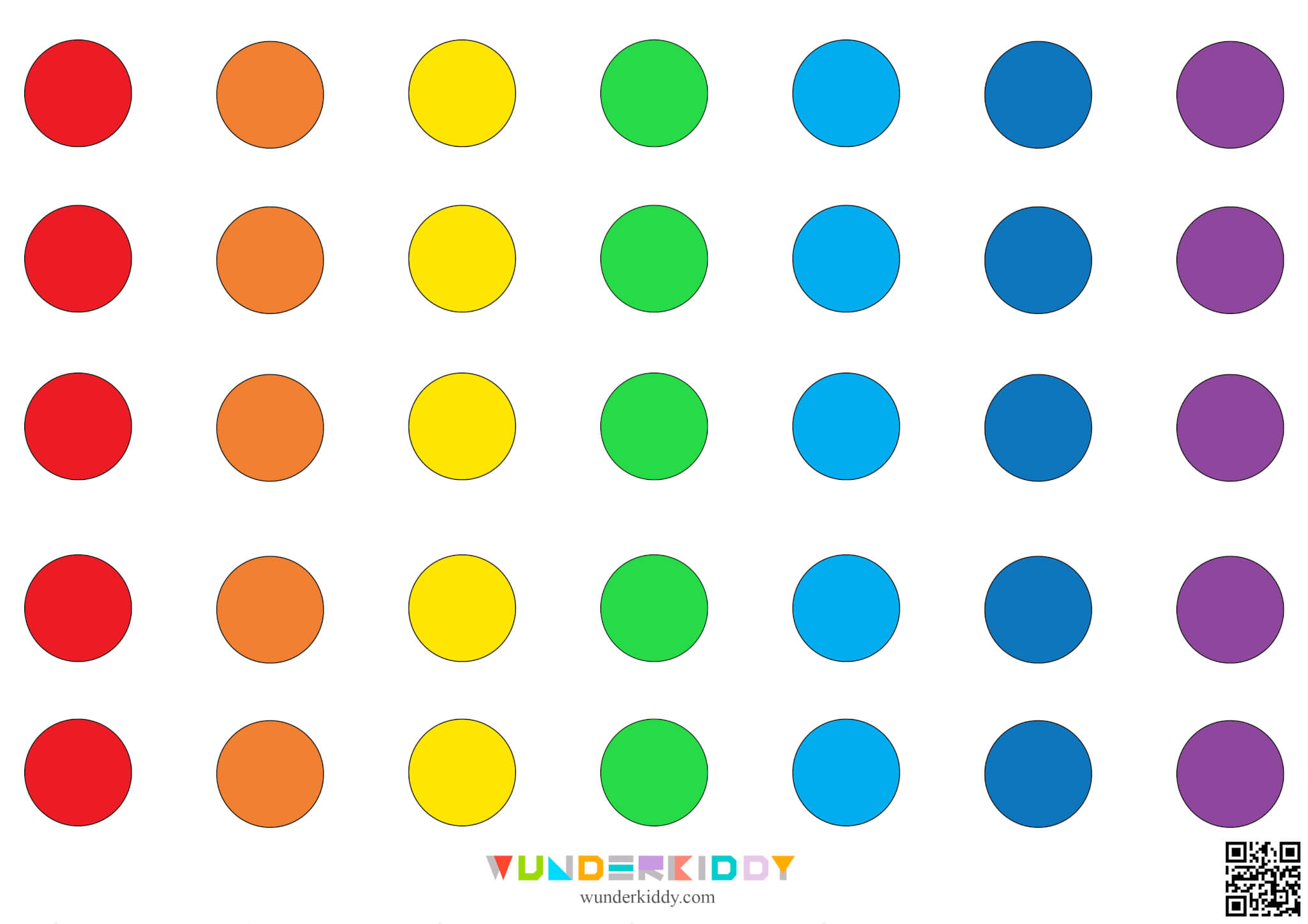 Rainbow Color Matching and Sensory Worksheet - Image 4