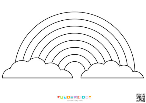 Шаблоны и раскраски «Радуга» - Изображение 3