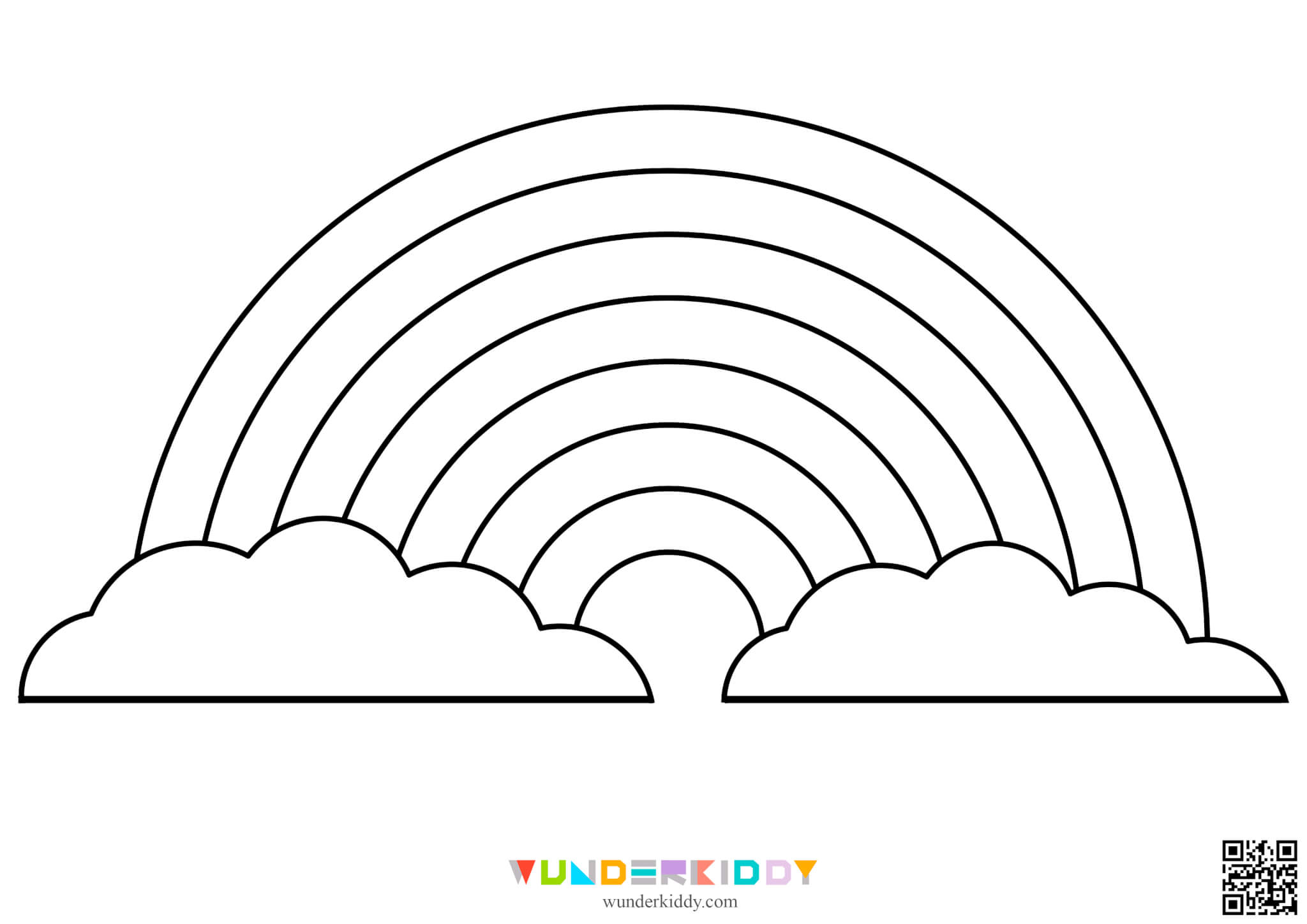 Printable Rainbow Template - Image 3