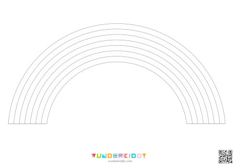 Шаблоны и раскраски «Радуга» - Изображение 6