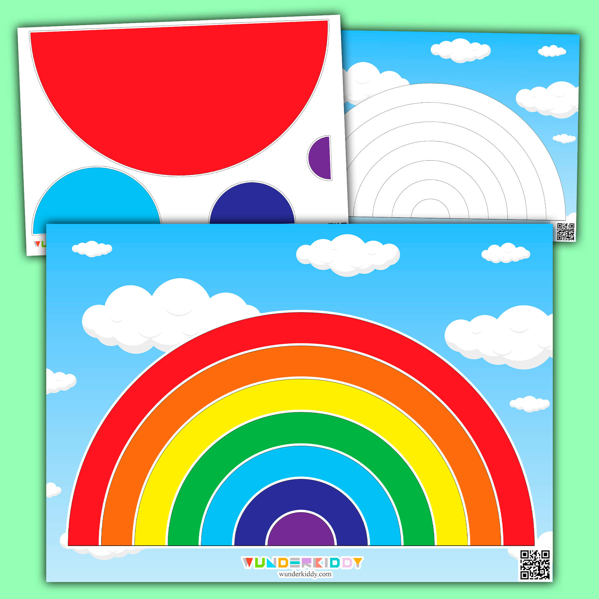 Printable Rainbow Activity for Toddlers