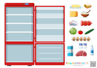 Activity sheet «Refrigerator or shelf» - Download or print for free