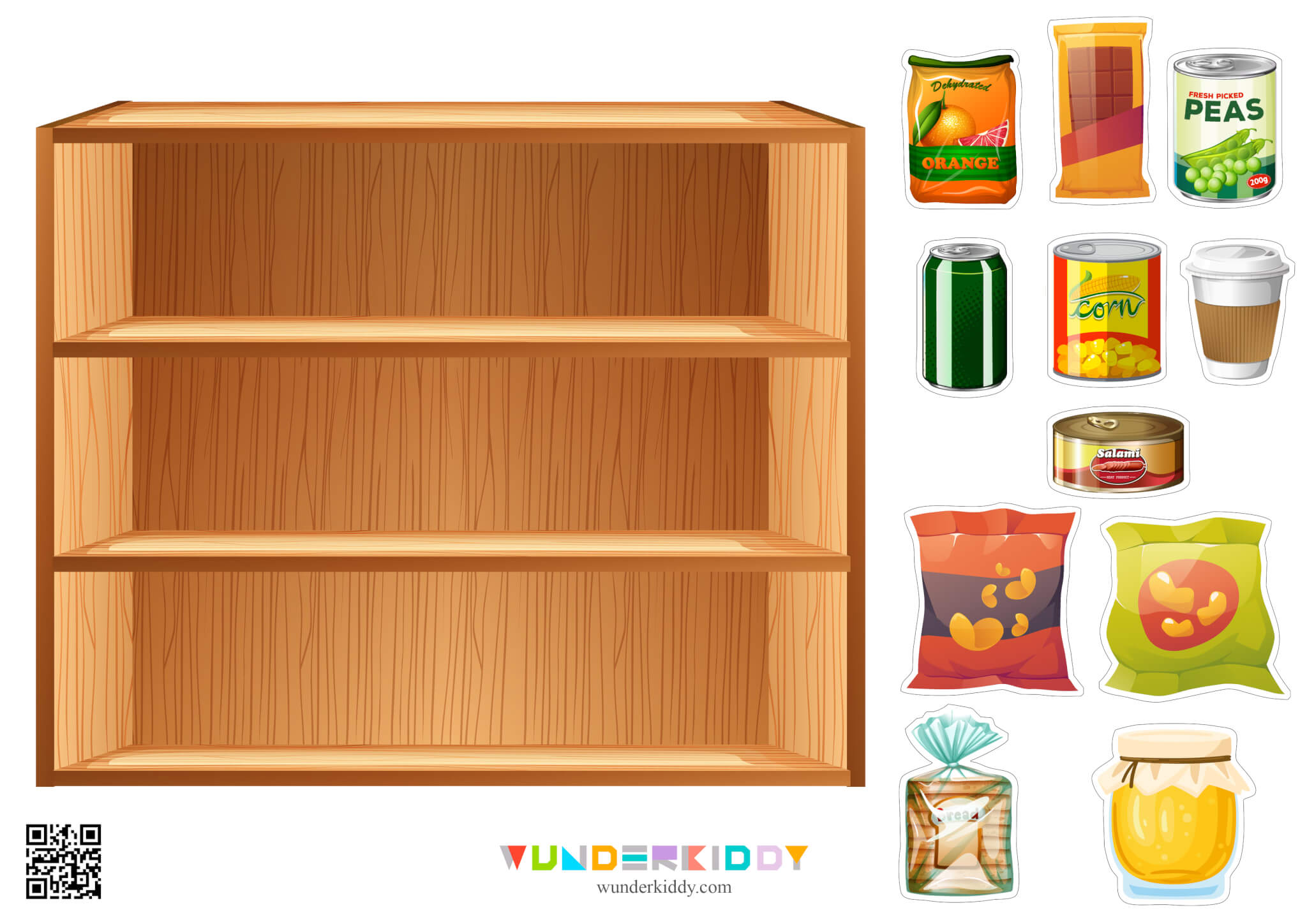 Activity sheet «Refrigerator or shelf» - Image 5