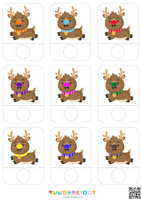 Reindeer Color Match Activity - Image 2