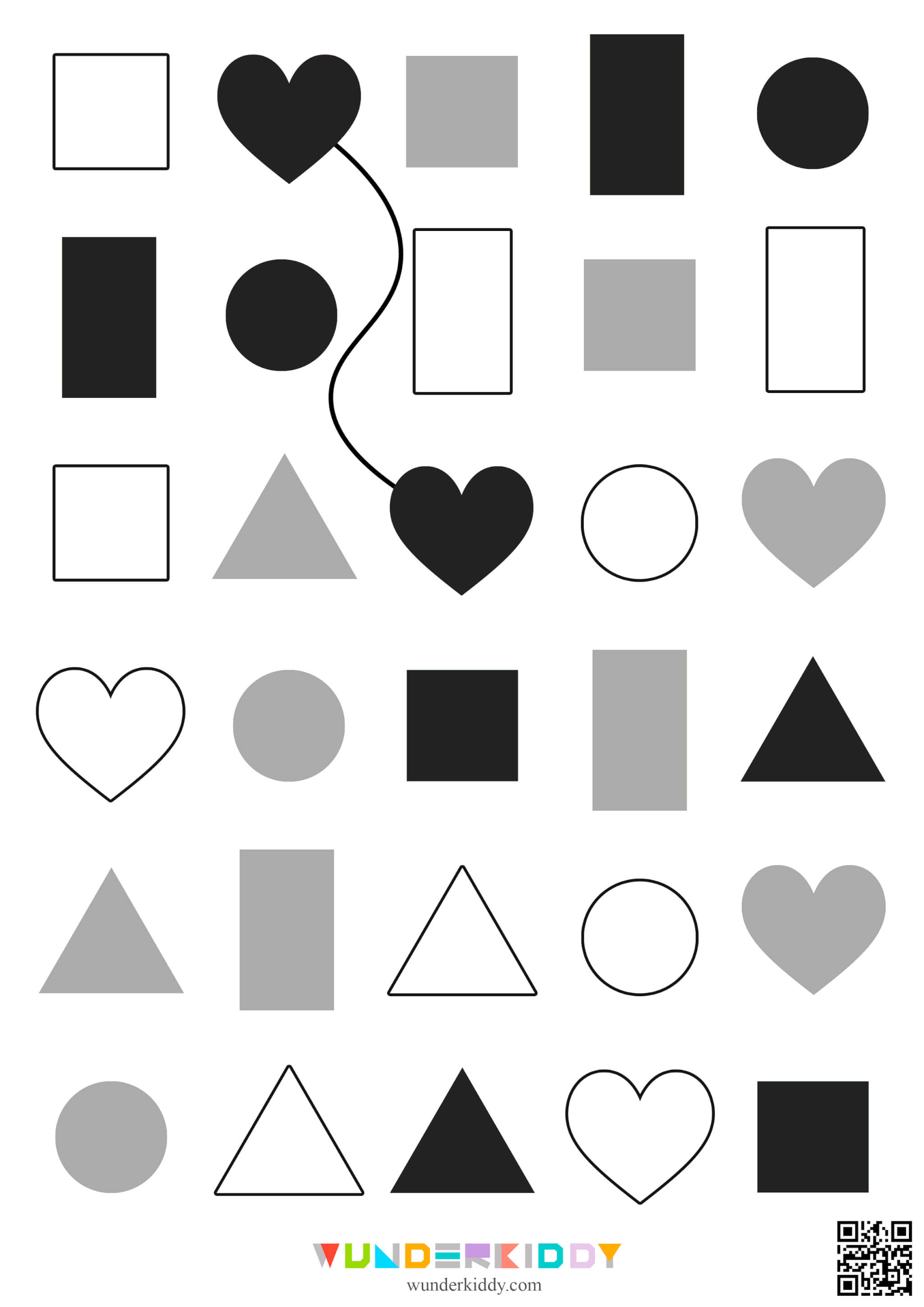 Гра на уважність: з'єднай однакові фігури - Зображення 2