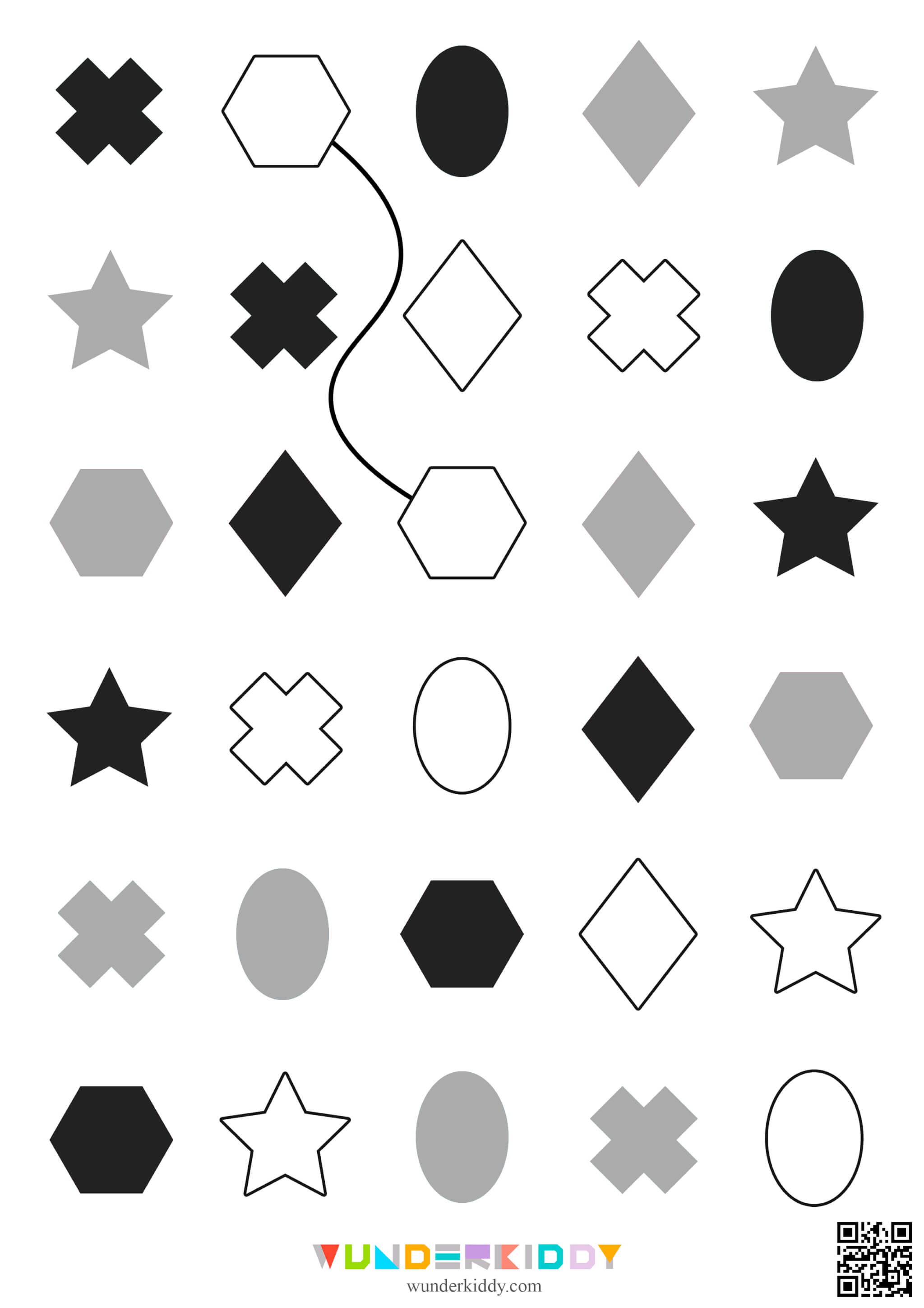 Гра на уважність: з'єднай однакові фігури - Зображення 3