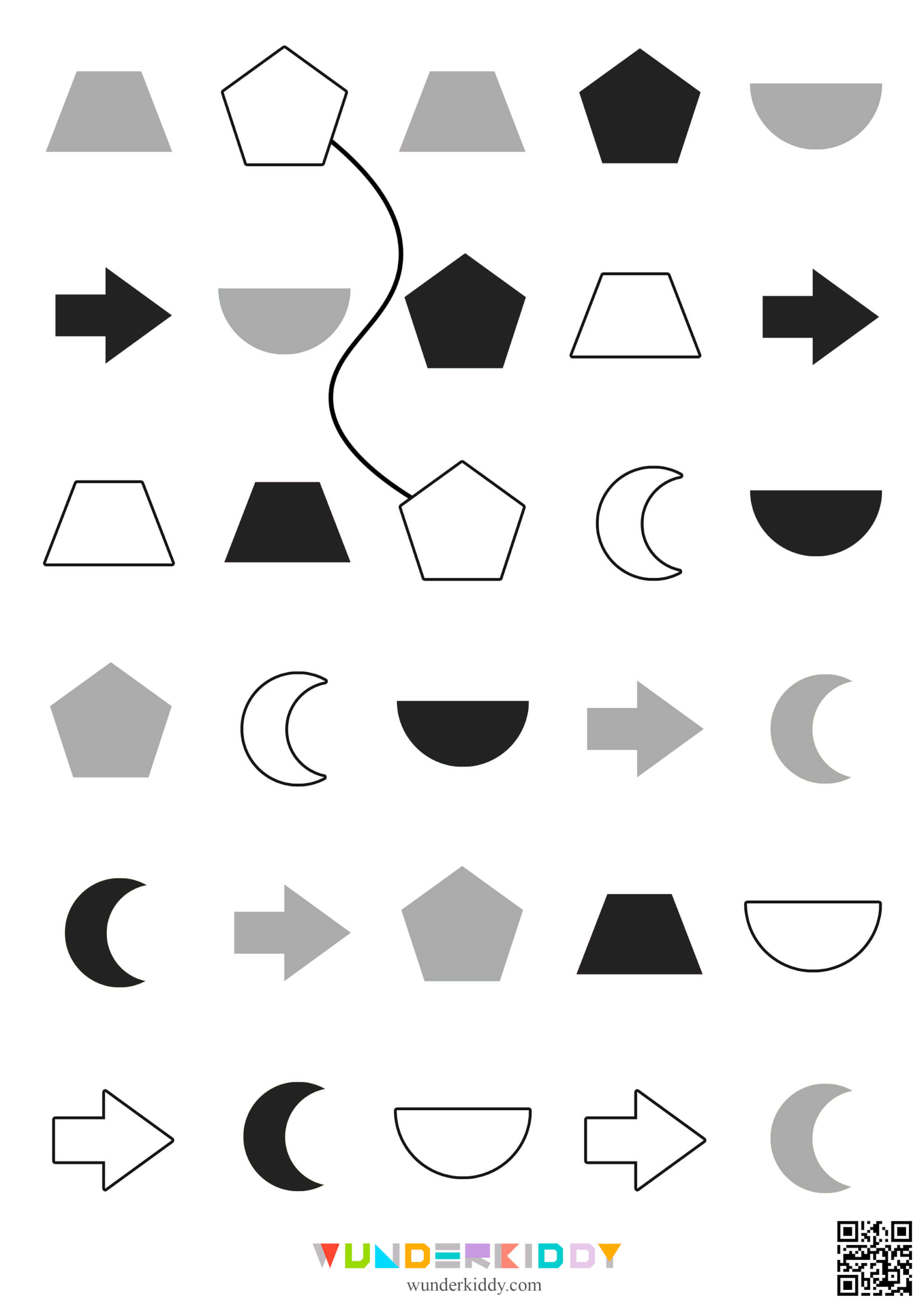 Гра на уважність: з'єднай однакові фігури - Зображення 4
