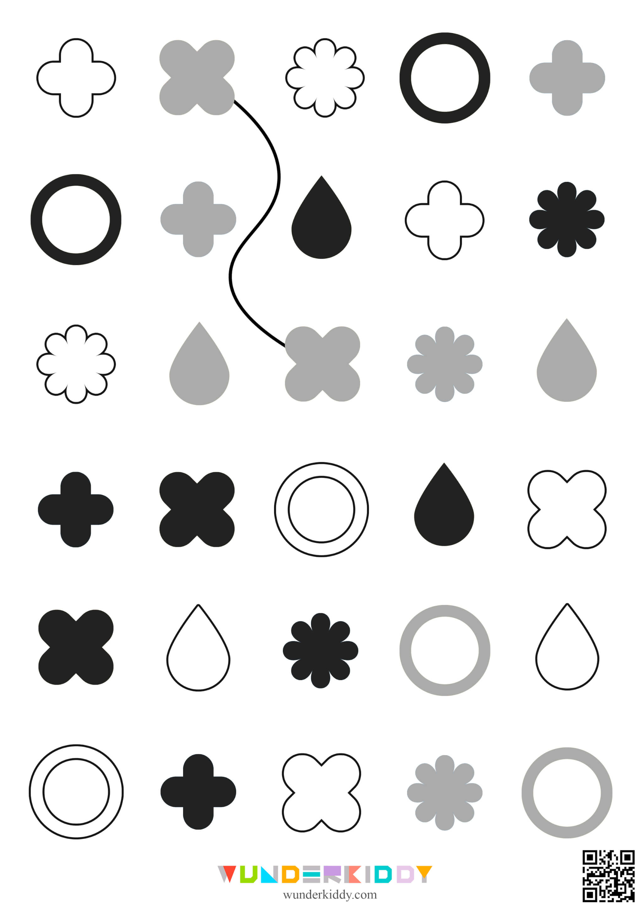 Гра на уважність: з'єднай однакові фігури - Зображення 5