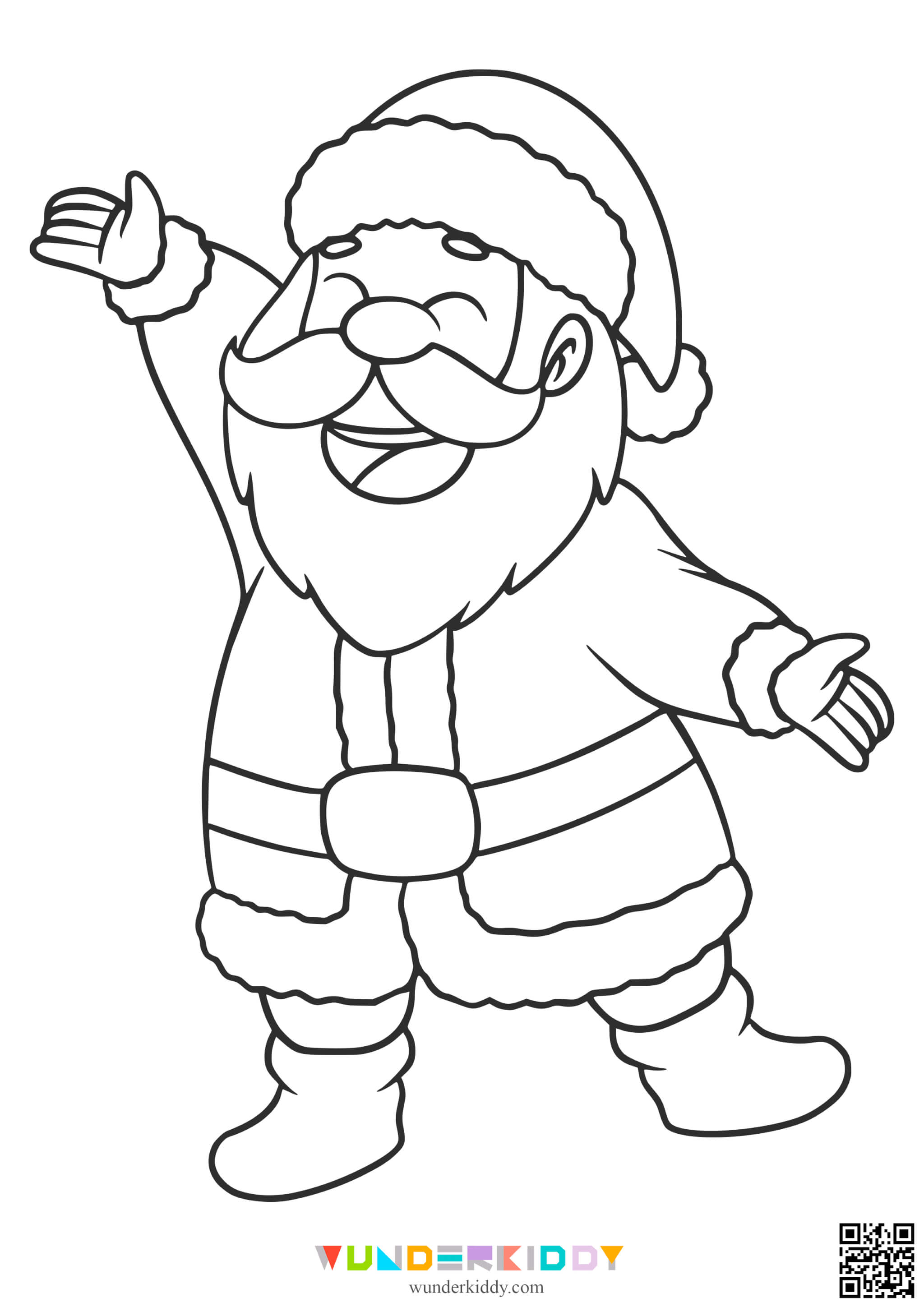 Розмальовки «Санта» для малечі - Зображення 3