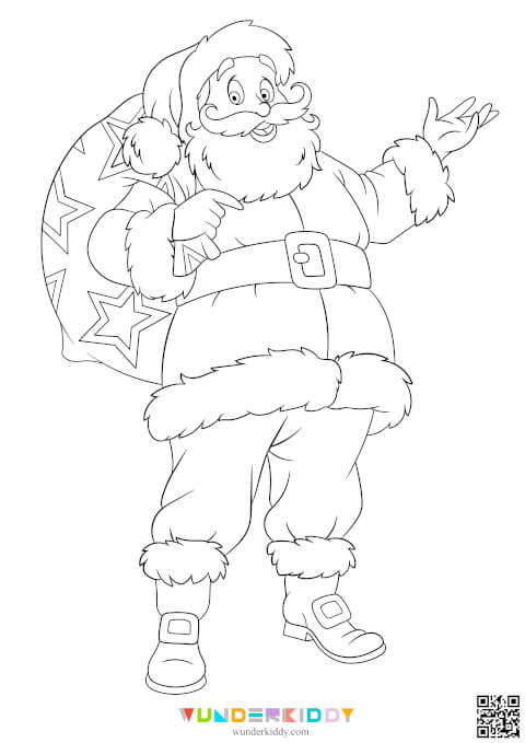 Free Printable Santa Claus Coloring Pages for Preschool