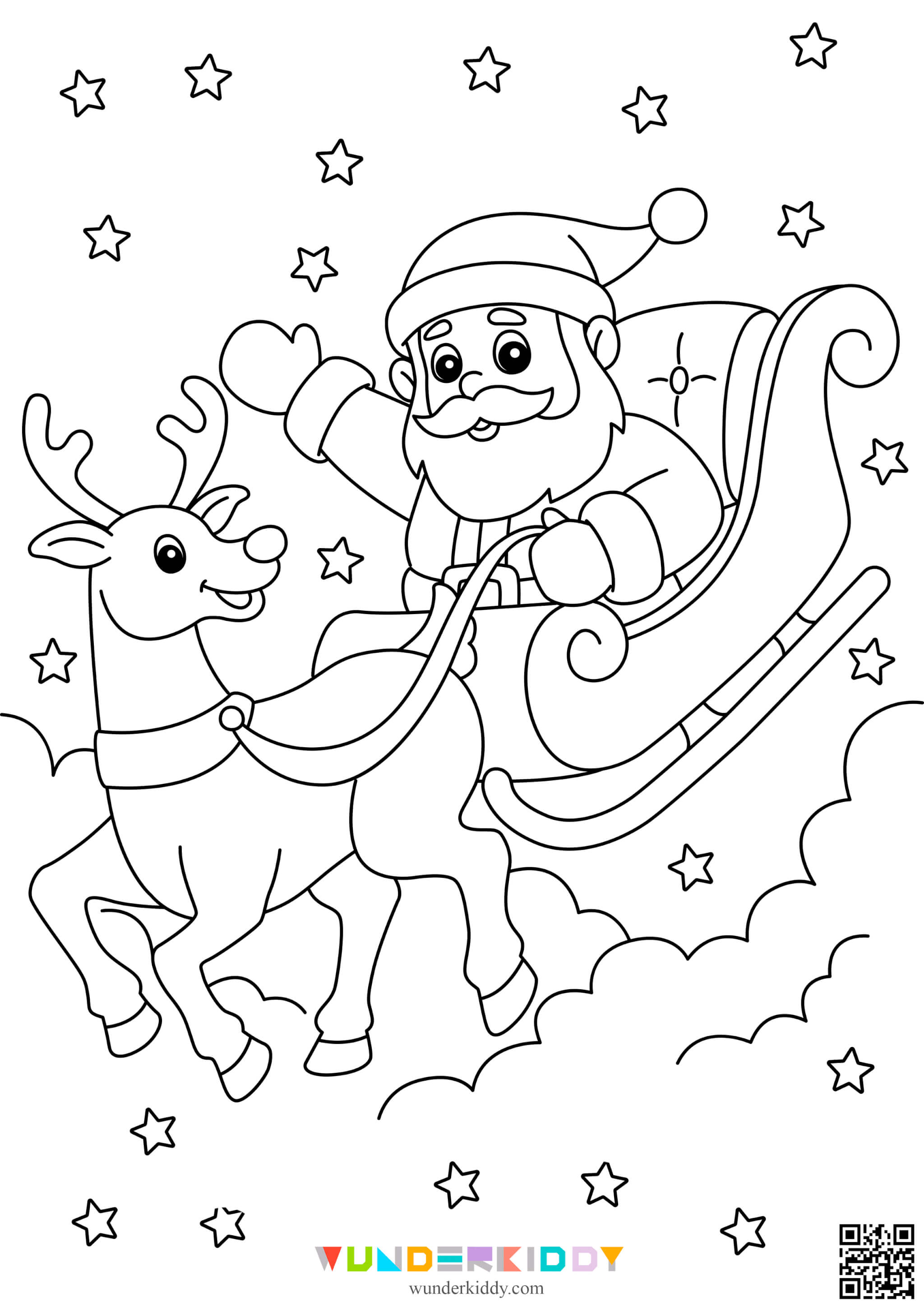Розмальовки «Санта» для малечі - Зображення 5