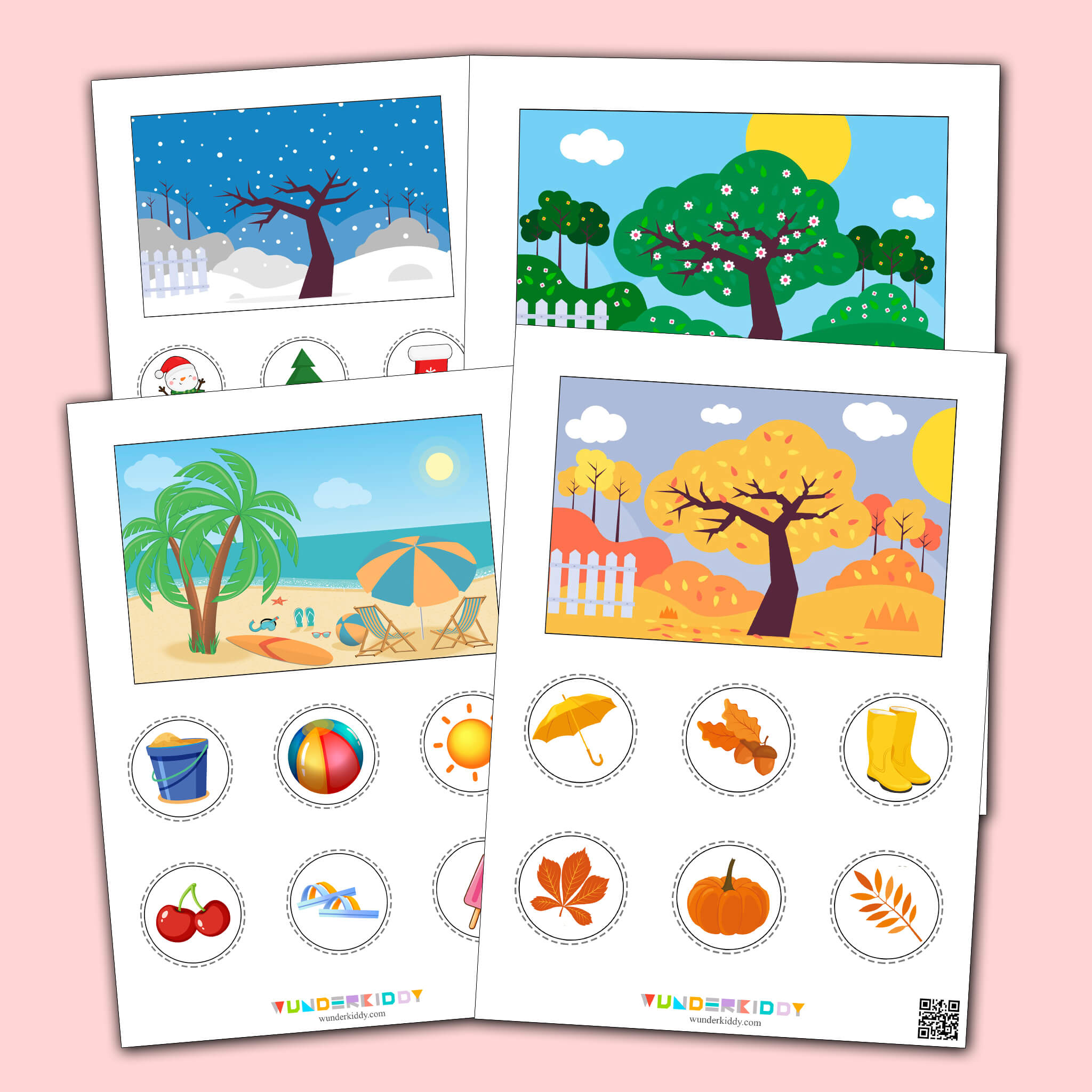 Learning Worksheet Four Seasons Sorting