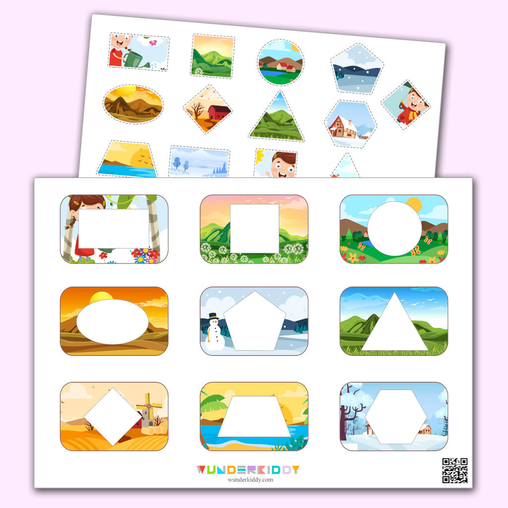 Lernspiel «Seguin-Tafeln «Natur»» - Kostenlos herunterladen oder ausdrucken