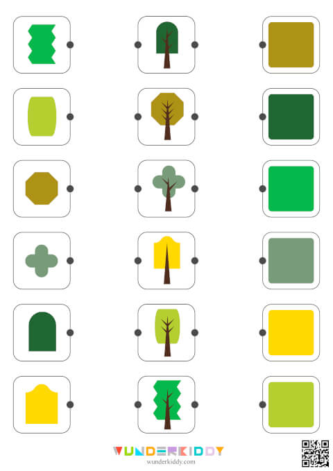 Match Shape and Color Worksheets - Image 4