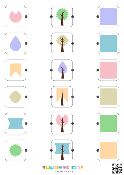Match Shape and Color Worksheets - Image 5