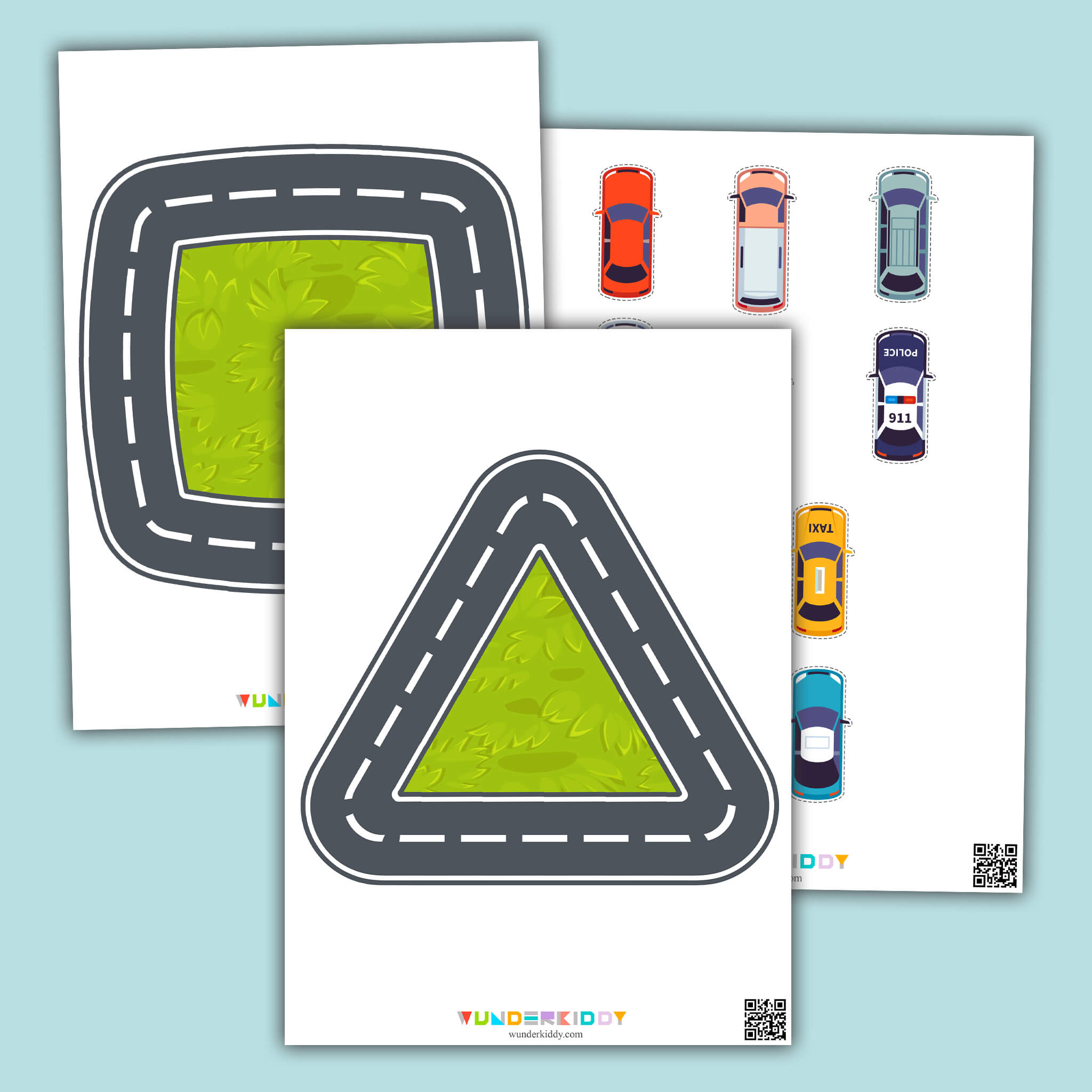 Road-Themed Shape Formation for Kids