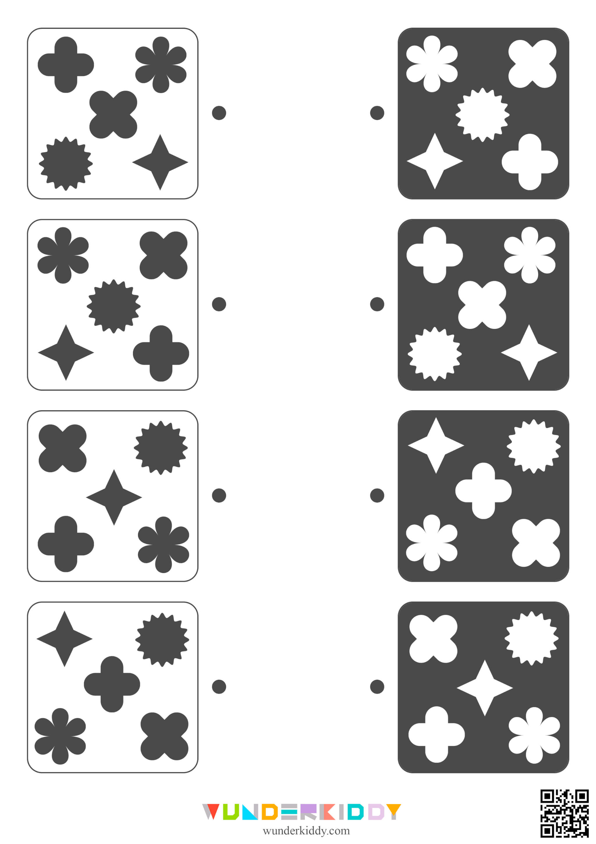 Распечатать задание «Найди одинаковые фигуры» - Изображение 5