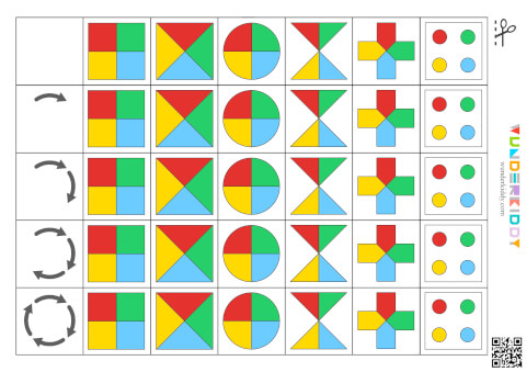 Rotate the Shapes: Preschool Printable Activity - Image 5