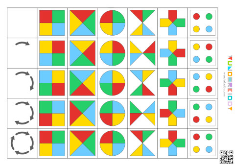 Rotate the Shapes: Preschool Printable Activity - Image 6
