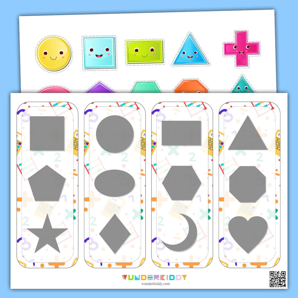 Printable Shape Shadows Matching Preschool Activity