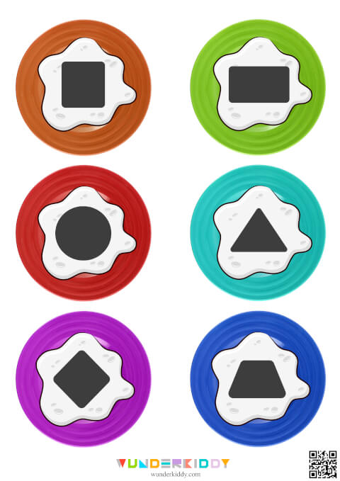 Egg Yolk Shapes Worksheet - Image 2