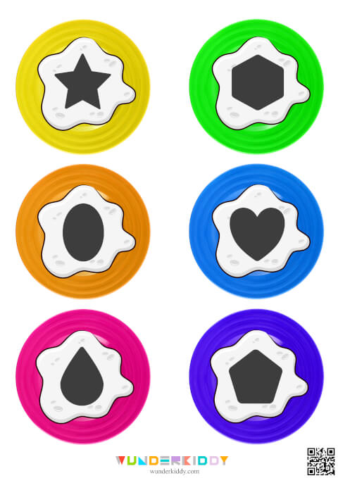 Egg Yolk Shapes Worksheet - Image 3