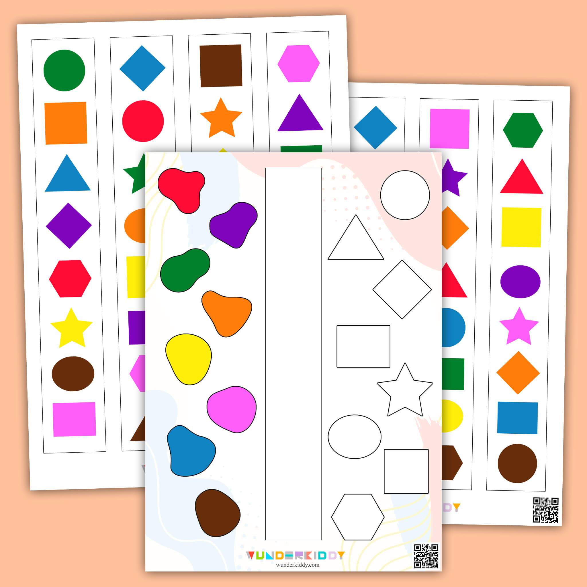 Jeu De Tri Des Formes 2D Et 3D Imprimer Pour Les Enfants