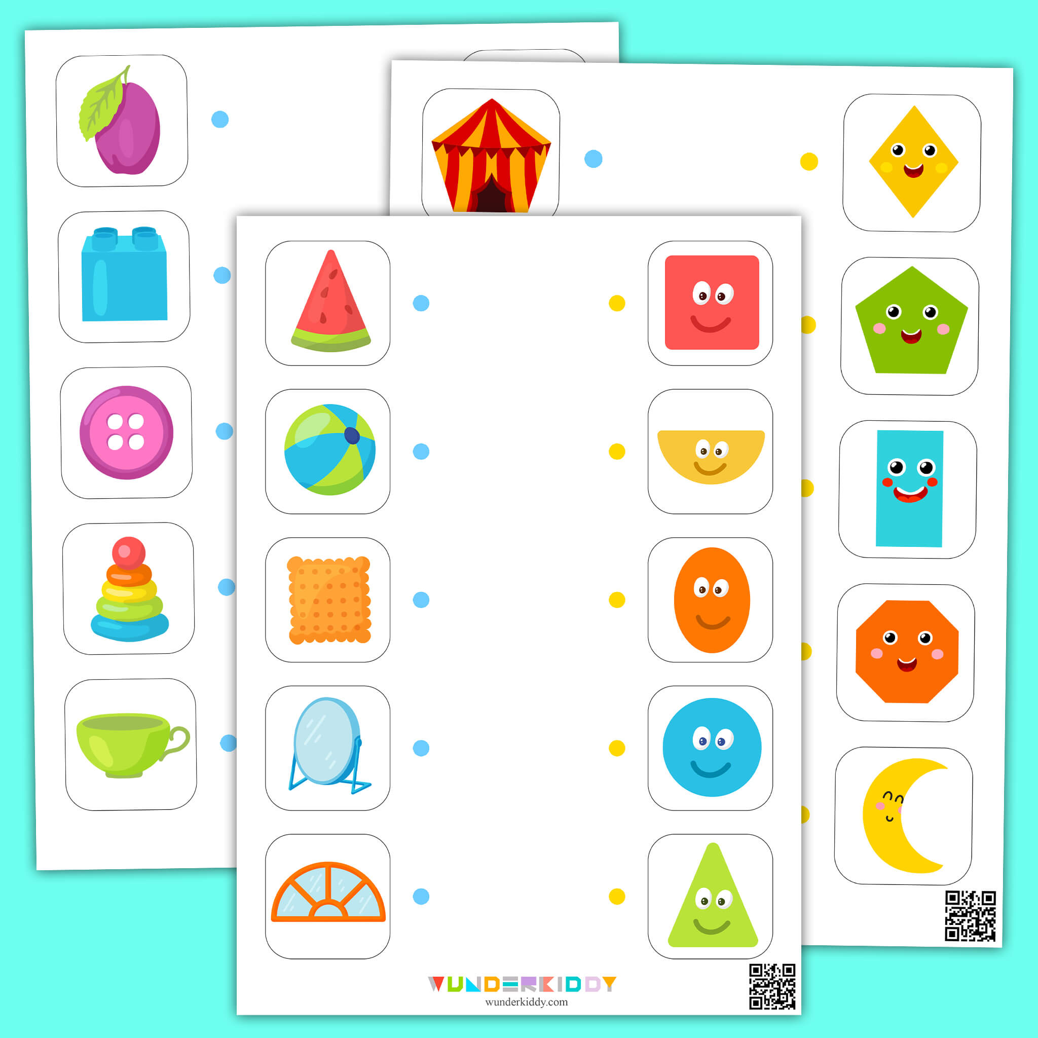 Matching Shapes Worksheets