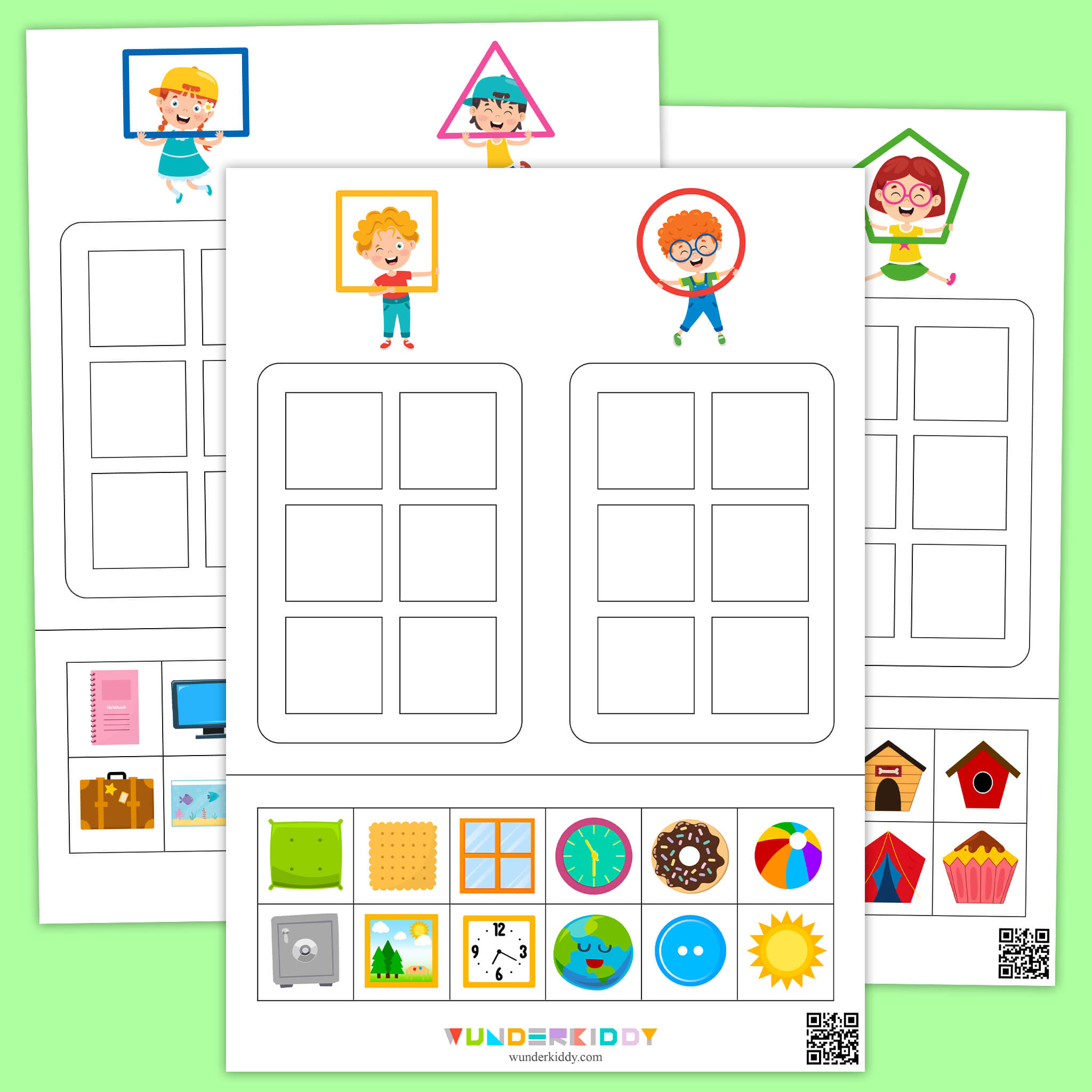 Preschool 2D Shapes Sorting Activity