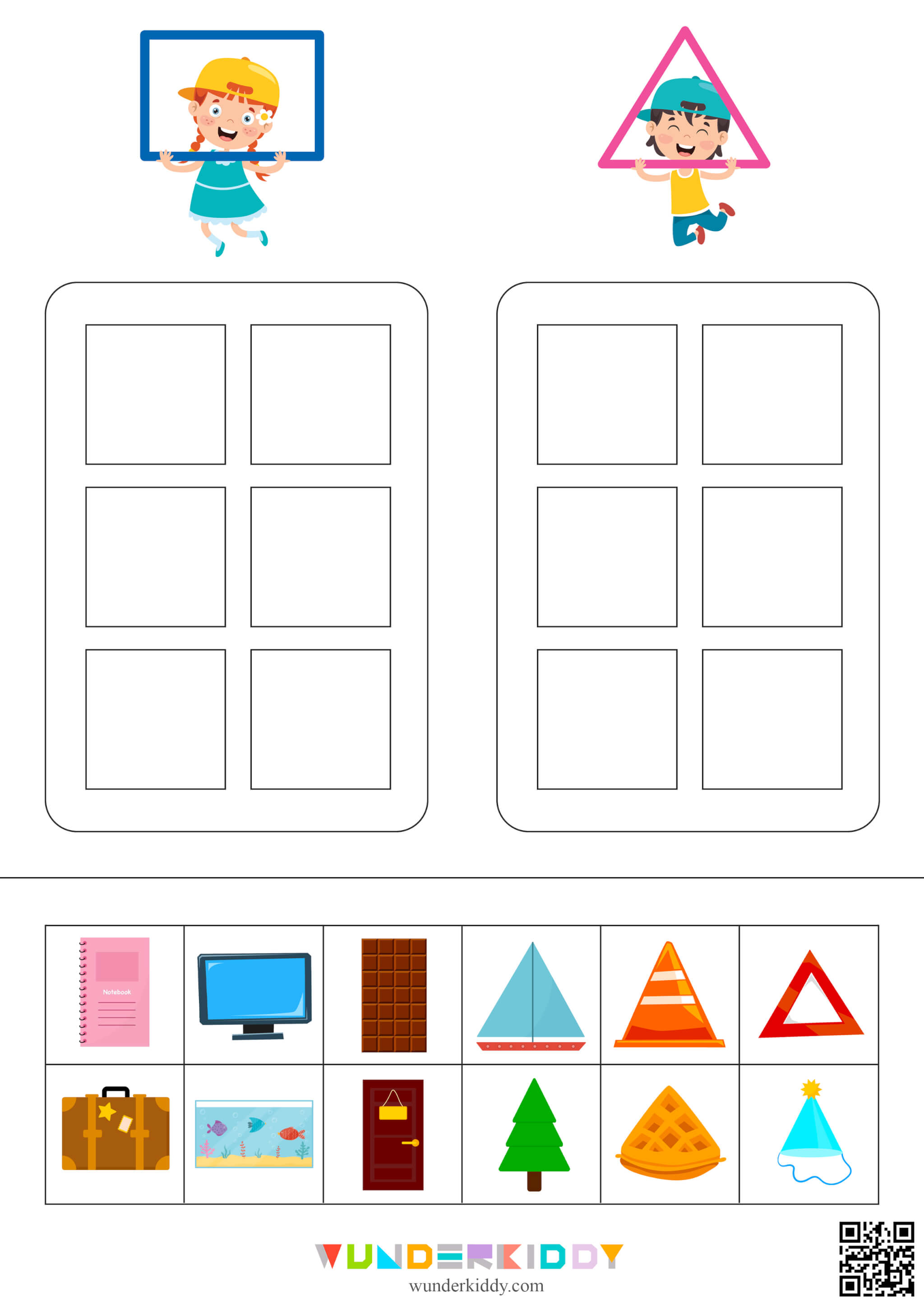 Preschool 2D Shapes Sorting Activity - Image 3