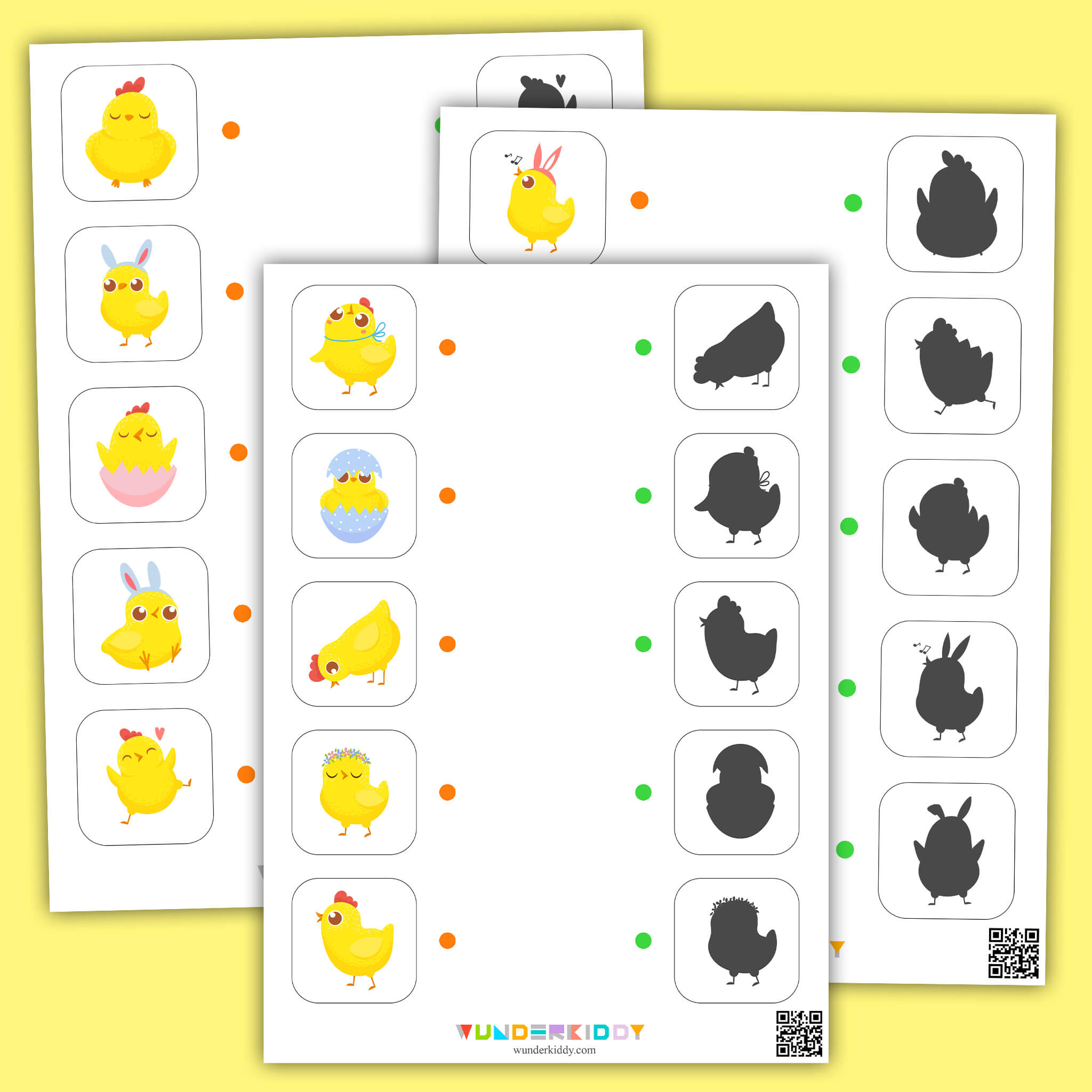Chick Worksheet for Preschool