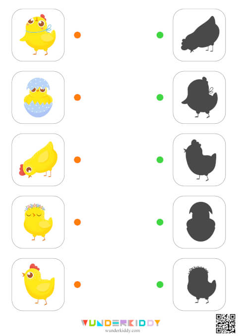 Chick Worksheet for Preschool - Image 2