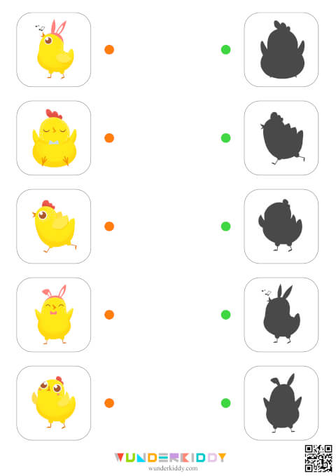 Chick Worksheet for Preschool - Image 4