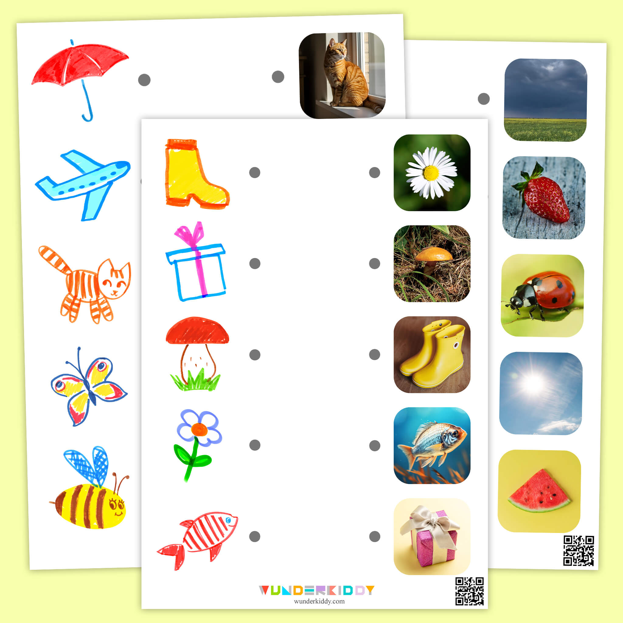 Дидактична гра «Малюнок та фото»