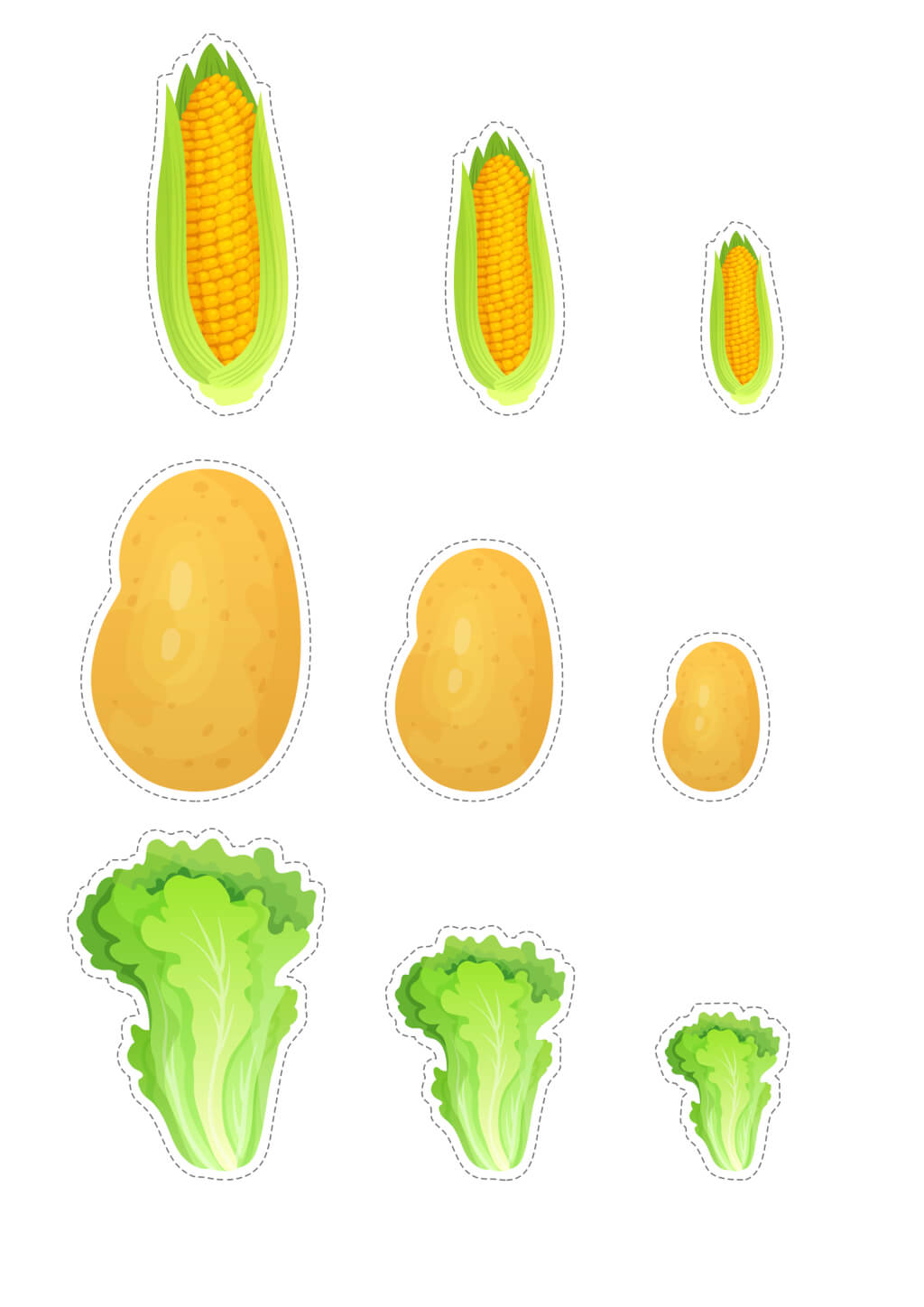 Activity sheet «Small, large or medium» - Download or print for free