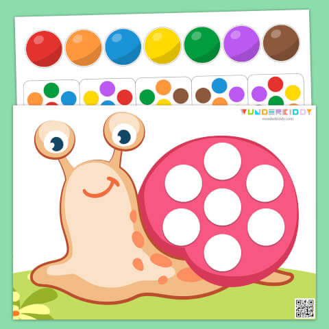 Jeu d'association des couleurs : La coquille d'escargot - Image 2