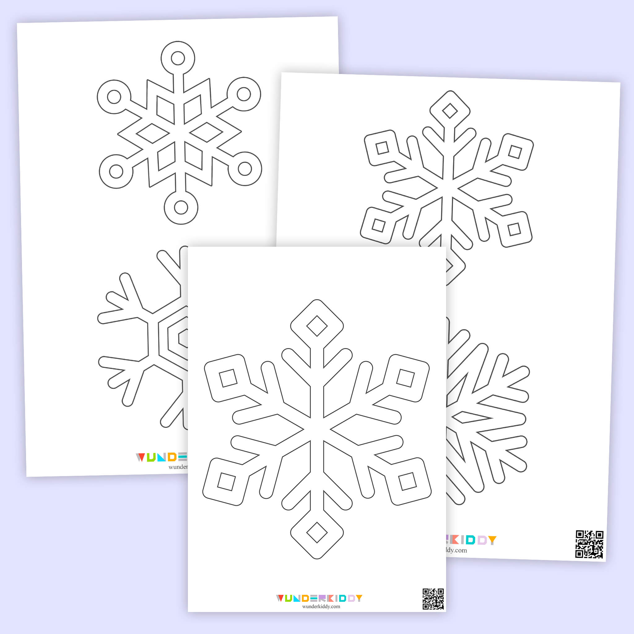 Template «Snowflake Patterns»