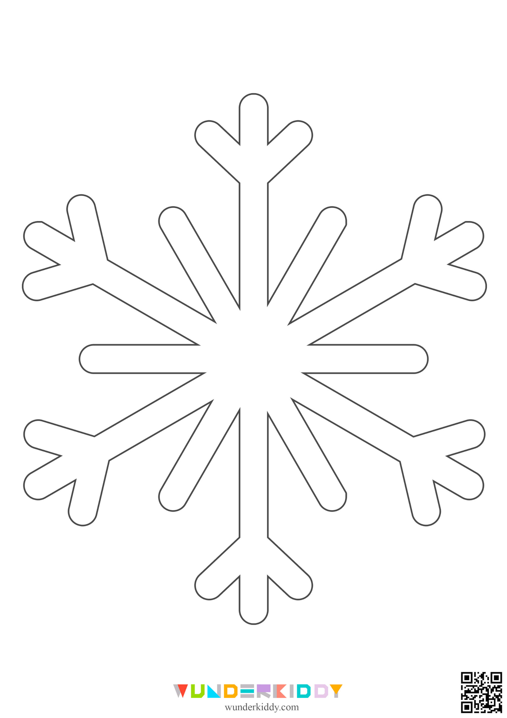 Printable Stencil Patterns Snowflake: Small and Large Templates