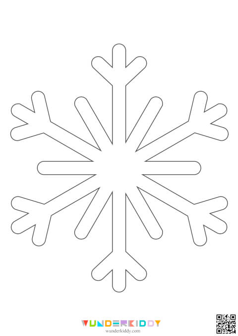 Printable Stencil Patterns Snowflake: Small and Large Templates